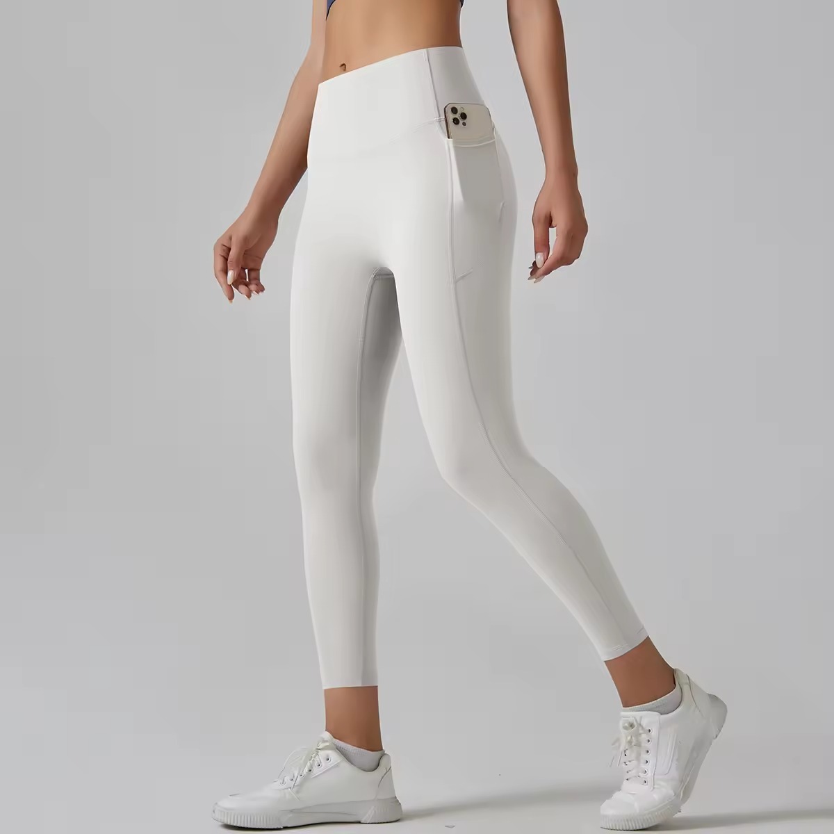 Wholesale Womens Seamless High Waist Yoga Leggings Breathable Sports Gym Tights Smooth Fit Stretch Workout Pants
