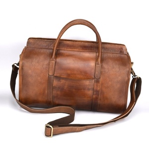 Outdoor Use New Arrival Durable <b>Leather</b> Weekender Travel Duffel <b>Bag</b> Duffel Wholesale Price Stylish Perfect <b>Leather</b> Travel <b>Bags</b> - Product Image 5