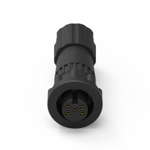 Connecteur industriel de type assemblage, étanche IP67, boîtier en nylon, contact en laiton 5 broches - Product Image 3