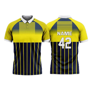 เสื้อคริกเก็ตดีไซน์ใหม่สำหรับผู้ชาย เสื้อยืดกีฬาแบบซับลิเมชั่น ขายส่งสำหรับทีม ผู้ผลิตมืออาชีพ คุณภาพสูงสุด รับผลิตตามแบบ - Product Image 1