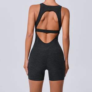 Nouvelle combinaison de sport pour femme personnalisée - Combinaison de yoga sans manches de haute qualité et vêtements de sport une pièce pour l'entraînement - Product Image 6