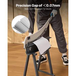 Cisaille à guillotine de haute précision, largeur de coupe de 20 mm, cisaille manuelle de table pour le traitement des tôles métalliques, matériau Q235 pour les machines de cisaillement - Product Image 4
