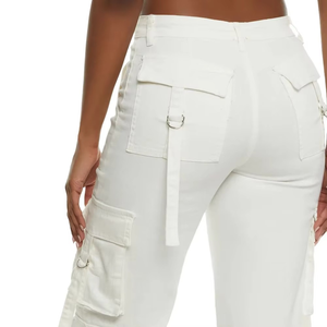 Pantalon cargo d'hiver pour femme, design streetwear, poches latérales personnalisables, imperméable, coupe-vent, haute qualité, faible MOQ - Product Image 5