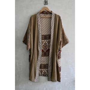 ชุดกิโมโนผ้าไหมปะติดปะต่อสำหรับผู้หญิง ชุดนอนยาวหรูหราสไตล์โบโฮ ดีไซน์เนอร์ - Product Image 2