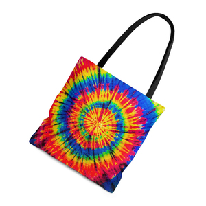 High Quality Hot Selling Custom Logo Wholesale 100% Tie Dye Cotton Canvas Tote <b>Bags</b> with Color Handles for Daily Use - Product Image 2