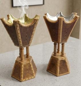 Quemador de incienso de sándalo hecho a mano con diseño de camello tallado para uso aromático, soporte de incienso de madera estilo indio - Product Image 4