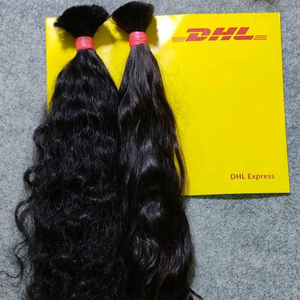 Cheveux humains vierges de qualité supérieure en vrac – Cuticules alignées – Cheveux humains indiens naturels en vrac – Doux et durables - Product Image 1