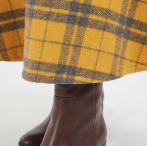 Women Button Down Flannel <b>Long</b> <b>Skirts</b> Winter Fashion Style Plaid <b>Long</b> <b>Skirt</b> Ladies High Quality Flannel Plaid <b>Long</b> <b>Skirts</b> - Product Image 5