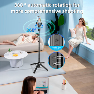 Trépied Minimaliste Cylindrique avec Suivi IA, Perche à Selfie Tout-en-un, Design de Rangement Dissimulé, Support Téléphone Portable Portable pour Vlogging - Product Image 3