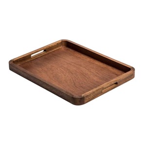 Bandeja de Servir de Madera de Mango Hecha a Mano - Plato Rectangular de Madera Ecológico con Acabado Natural para Restaurante y Hotel - Product Image 3