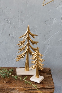 Figura Decorativa de Árbol de Navidad de Metal Dorado, Diseño Nuevo, Base de Mármol, Decoración Navideña de Lujo - Product Image 5