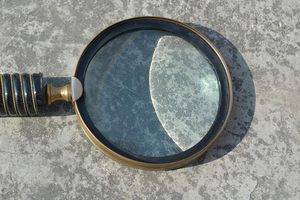 Vintage Brass Magnifying Glass for Reading <b>Study</b> Decorative <b>Desk</b> Accessory Antique Style Handheld Magnifier for Office - Product Image 3