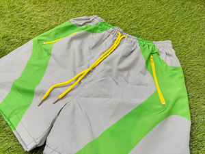 Hot Selling OEM Custom Men's Short Set Premium Quality Nylon Zip Hoodie Shorts New Arrival Windbreaker Short Set High Demanded - Product Image 4