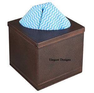 Caja de pañuelos de diseño antiguo hecha a mano, cubierta de pañuelos clásica India galvanizada, calidad superior, asequible, la mejor caja de pañuelos - Product Image 1