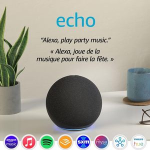 Altavoz Echo (4.ª generación) |   Con sonido premium, centro de control para el hogar inteligente y Alexa |   Carbón vegetal - Product Image 2