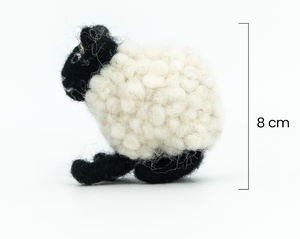 Oveja de Fieltro de Lana de 8cm Hecha a Mano, Juguete Montessori Educativo Suave, Regalo para Niños, Decoración de Animales de Granja, Venta al por Mayor de Hilo de Fieltro - Product Image 3