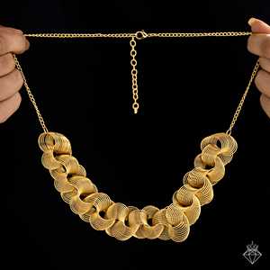 Collar de primavera dorado antideslustre PRAO, collares de moda - Product Image 1