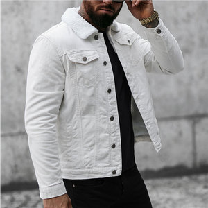 Vestes en jean décontractées pour hommes fabriquées en gros par l'usine, en grande quantité, vestes en jean en toile tendance pour hommes - Product Image 4
