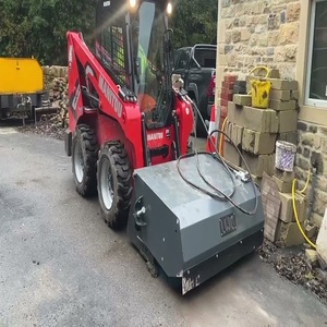 Dependable Manitou Skid Steer Loader With <b>Mulcher</b> Designed For Fast Brush Removal And Land Improvement - Product Image 2