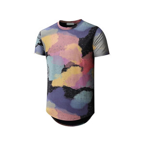 Camiseta Hip Hop para Hombre, Estilo Urbano, Oversize, con Estampado Gráfico - Product Image 2