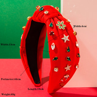 Nouvel Arrivage Serre-tête de Noël en forme de flocon de neige orné de strass, accessoire de cheveux pour femme pour les fêtes