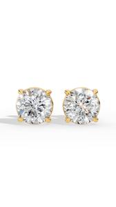 Classic Round Cut Solitaire Lab Grown <b>Diamond</b> Stud Earrings 14K Gold Luxury Fine <b>Jewelry</b> Wholesale Supplier - Product Image 5