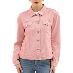 Denim Jacket Women's Eco-friendly Quick Dry & Breathable Cotton Blend WomenCasual Wear Denim Jacket Outing To Wear Custom Color - Product Image 5