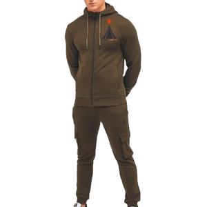 OEM Custom Logo Men's Gym Fitness Zip up <b>Hoodie</b> Joggers Streetwear Training Tracksuits Men Plus Size New Design Outdoor Training - Product Image 1