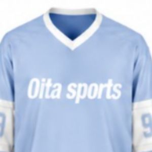 Maillot de hockey sur glace bleu clair pour hommes, manches longues, polyester, vêtements de performance pour l'entraînement des équipes sportives - Product Image 3