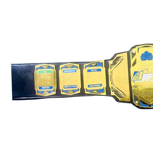 Ceinture de champion BFFL personnalisable jaune et bleue, trophée de football fantastique, ceintures sportives de grandes marques pour les fans - Product Image 4