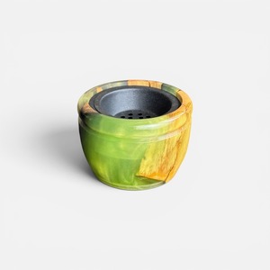 Luxury Wood Resin Incense Bakhoor Burner with Elegant Decorative Accents Handmade Arabic Mabkhara for Oud Fragrance <b>Home</b> Decor - Product Image 3