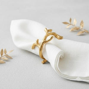 <b>Gold</b> <b>Cutlery</b> Napkin Ring Metal Spoon Fork Design Napkin Buckle Holder For Wedding Banquet Hotel Dining Table Decoration - Product Image 2