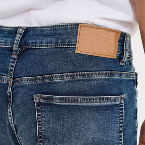 Pantalones vaqueros de mezclilla elásticos de corte regular, estilo vintage, lavado, cómodos, duraderos, informales, estilo clásico urbano para hombre - Product Image 5