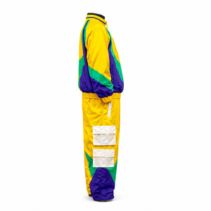 Ensemble de jogging pour hommes en polyester, deux pièces, veste zippée en nylon matelassée et pantalon de survêtement, survêtement en nylon personnalisé pour hommes - Product Image 3