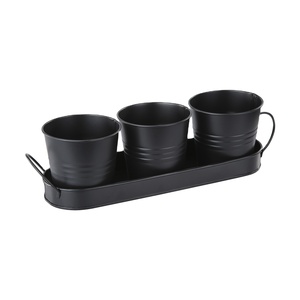 Customized Metal Planters Pots Latest Design Nursery Floor Pack Best Multiple Colors Available Home Garden New Plant Pot Kit - Product Image 1