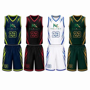 Conjunto de Uniforme de Baloncesto Personalizado para Hombre con Rayo, Camiseta de Malla Sublimada y Pantalones Cortos, Ropa Deportiva para Equipo, Kit de Equipamiento para Juego, Venta OEM Profesional - Product Image 1