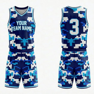 Uniformes de Baloncesto Personalizados para Adultos, Transpirables, de Malla, Estampados, Tallas Grandes, de Secado Rápido, Anti-UV - Product Image 3
