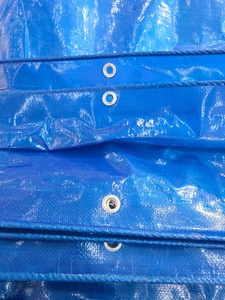 Bâche en tissu maillé HDPE multi-usages, super résistante, épaisse, traitée anti-UV, imperméable, unie, pour couverture de camion, tente, auvent - Product Image 1