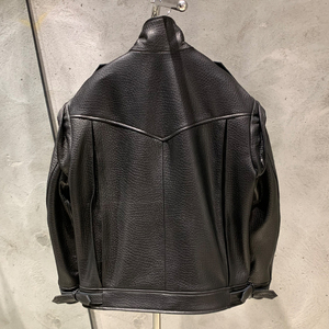 Women's Genuine Leather <b>Bomber</b> <b>Jacket</b> Stand Collar Full Sleeve Autumn Style Solid Color Button Closure Regular Length - Product Image 4