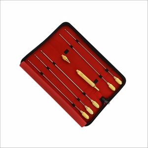 Juego de 5 cánulas de liposucción facial de alta calidad con mango y adaptador, de acero inoxidable alemán, reutilizables, autoclavables, con certificación CE - Product Image 1