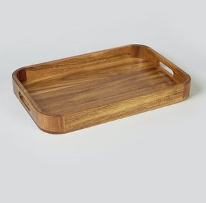 Bandeja de Servir de Madera de Acacia Ecológica de Estilo Moderno para Hoteles, Restaurantes y Cafeterías, Apta para Lavavajillas - Product Image 1