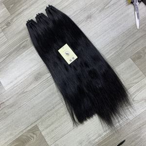 Extensions de cheveux humains vierges noirs naturels du Vietnam en gros, mèches doubles tirées à la machine - Product Image 3