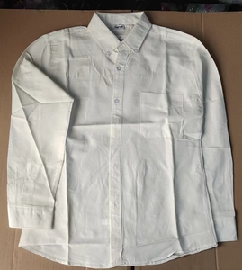 M-5XL Boy Child <b>Smart</b> Casual Shirt Versatile Minimalist Short Sleeve Solid Color 100% Polyester Anti-Pilling Breathable 220g - Product Image 5