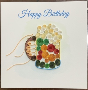 Handmade Quilling Pop-up <b>Heart</b> Shape Greeting <b>Card</b> 3D Flower Design Birthday Gift Paper Craft Gold Stamping Finish - Product Image 4