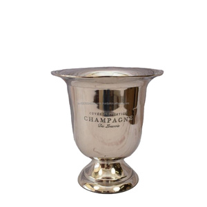 Support pour bouteille de champagne en fonte d'aluminium décoratif pour jardin à la maison seau à glace en métal portable de bonne qualité et refroidisseur à vin Style bois de cerf - Product Image 6