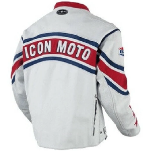 Chaqueta de Motociclismo de Cuero Vacuno Genuino para Hombre, con Protección de Nivel 2 CE y Soporte para la Espalda - Product Image 2