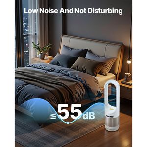 Ventilador de Torre sin Aspas de 8 Velocidades, Temporizador de 8 Horas, Velocidad de 16.4 pies/s, Oscilación de Aire Frío de 80 Grados, Modo de Espera, Enchufe AU/US, Caja de Almacenamiento Fácil - Product Image 5