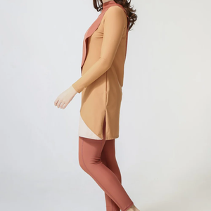 Traje de Baño Burkini de Estilo Moderno, Corte Regular, para Mujeres Musulmanas, Ecológico, de Poliéster/Nailon, Corte Alto, con Logotipo Frontal - Product Image 4