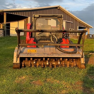 Premium Kubota Skid Steer With Forestry Mulcher High Performance Hydraulic Attachment For <b>Brush</b> Tree And <b>Vegetation</b> Clearing - Product Image 2
