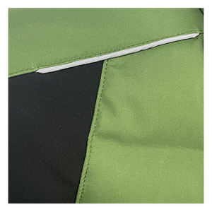 Gilet matelassé réversible à capuche vert pour homme, sans manches, zippé, coupe-vent, séchage rapide, vêtement d'extérieur d'hiver, option logo personnalisé, mélange de coton - Product Image 6